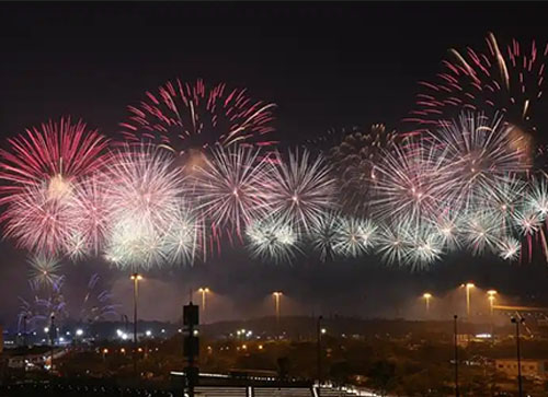 南木林县焰火晚会